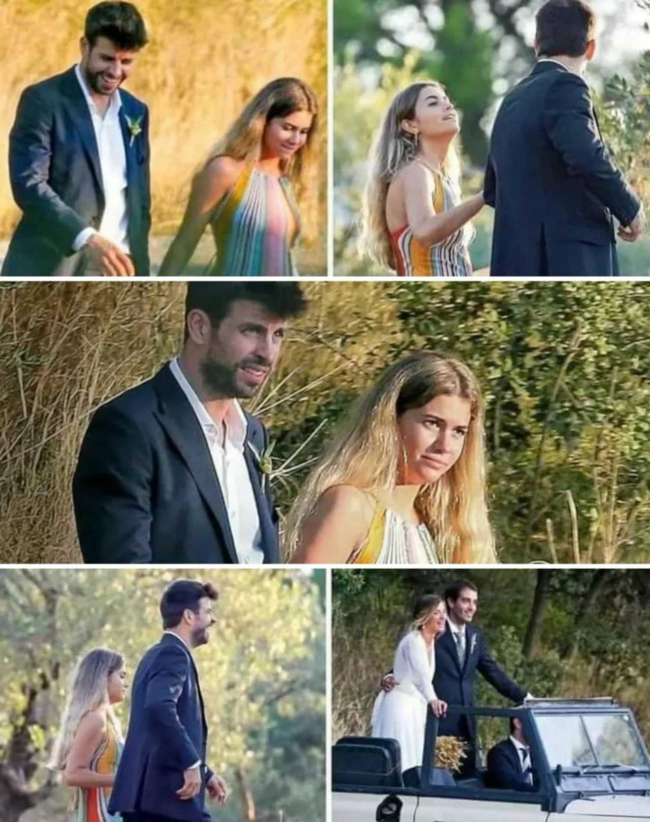 Clara Chia y Pique en boda