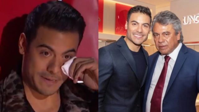 Carlos Rivera se despide de papa
