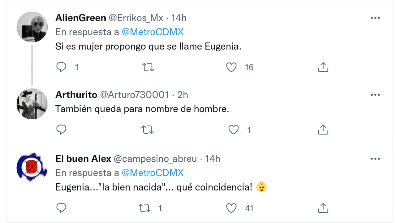 Bebé metro CDMX