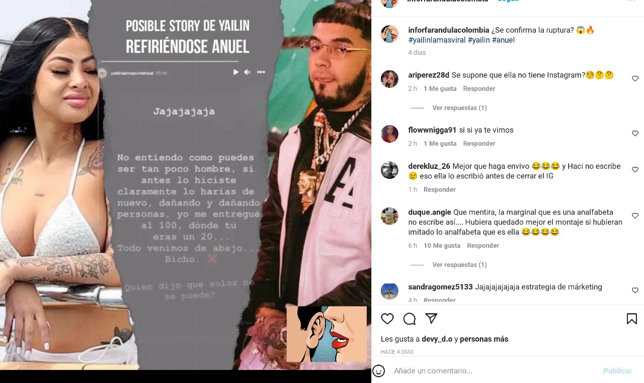 Yailin Anuel Divorcio