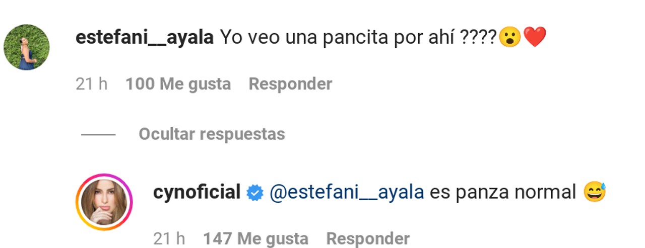 Cynthia Rodríguez vientre
