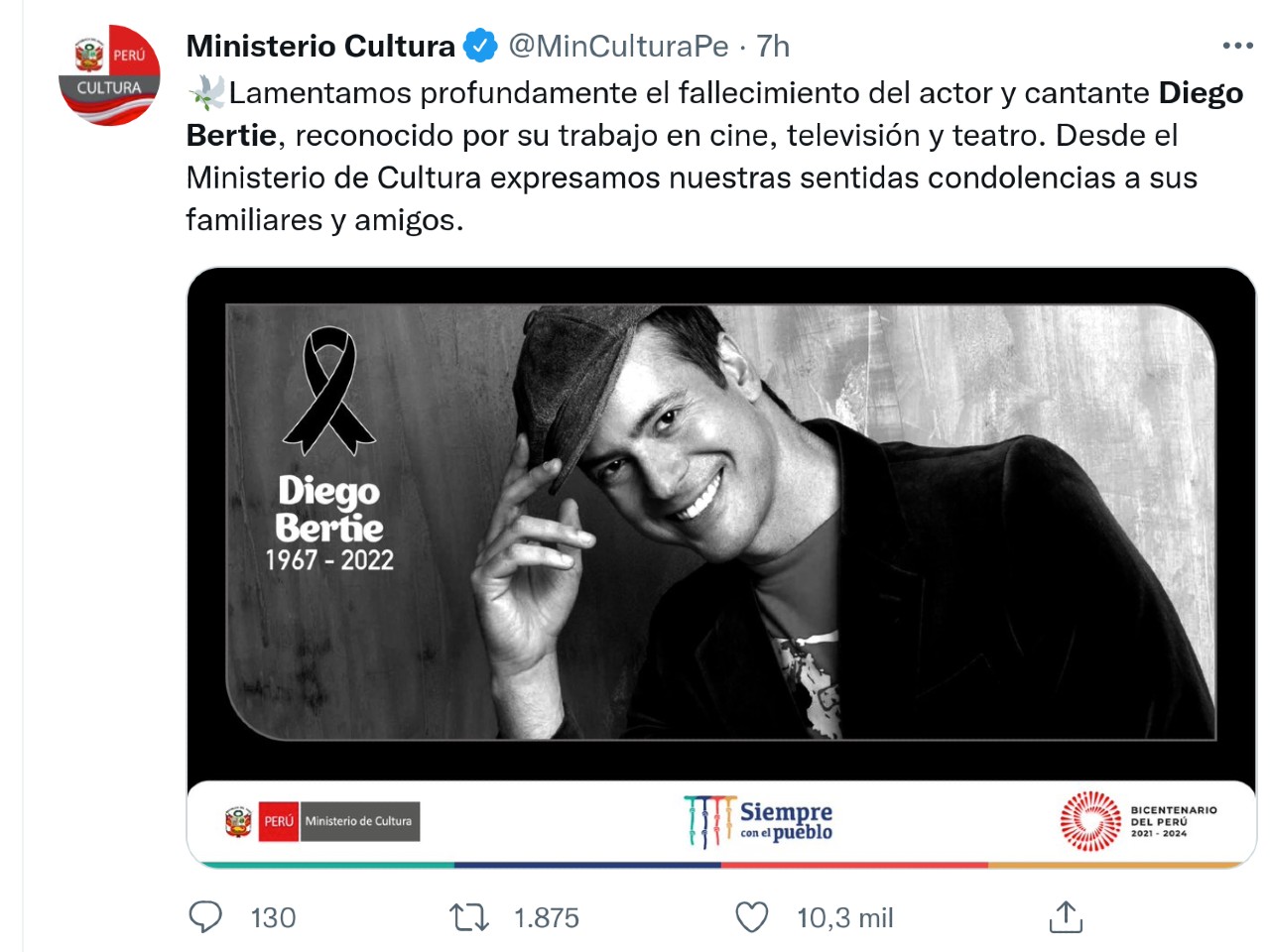 actor Diego Bertie muere edificio