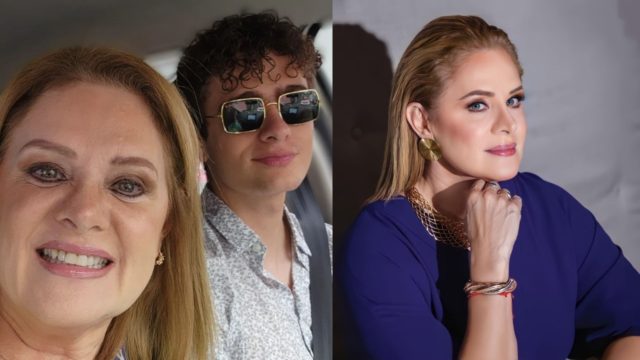 Erika Buenfil hijo conocio a papa