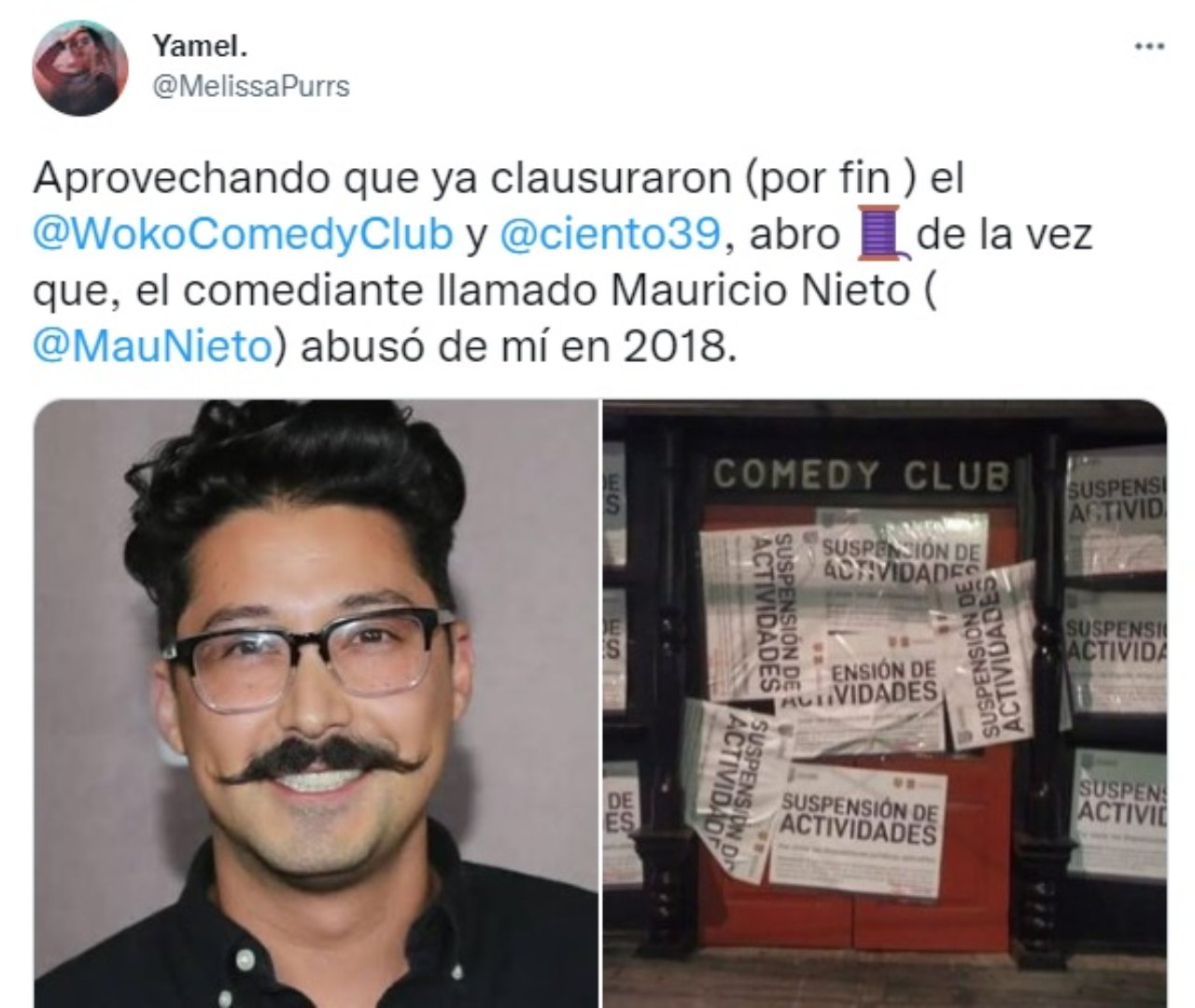 Mau Nieto es acusado de abuso
