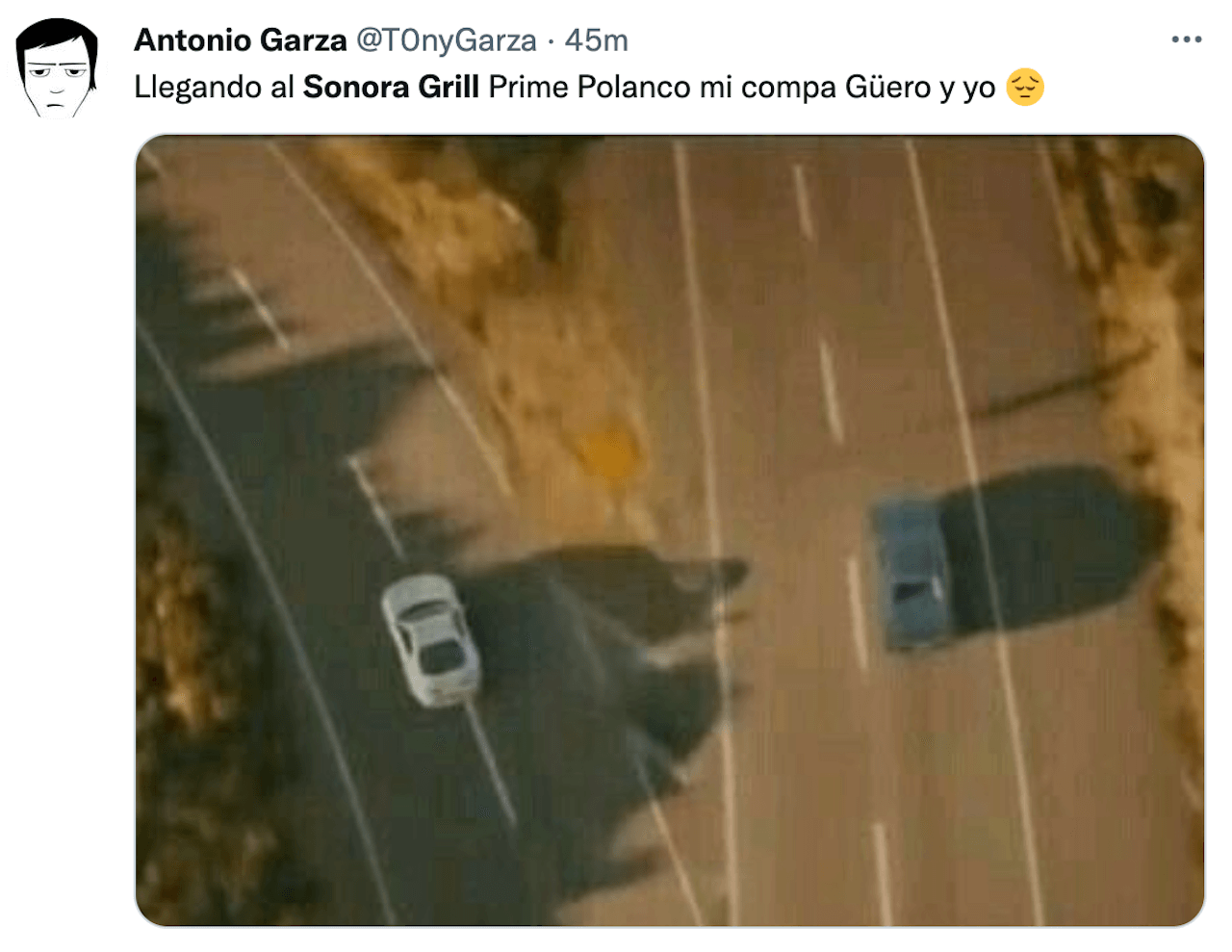 Las dos secciones de Sonora Grill 