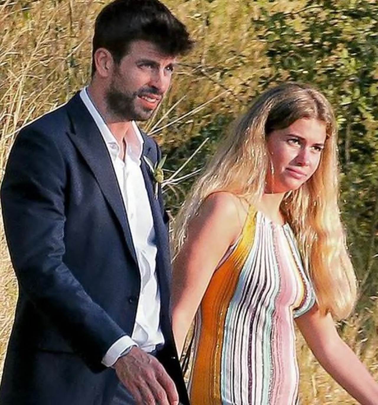 Pique y su novia Clara Chia