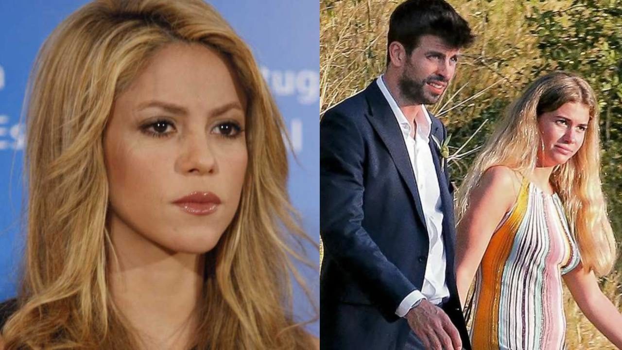 Pique y su novia en boda