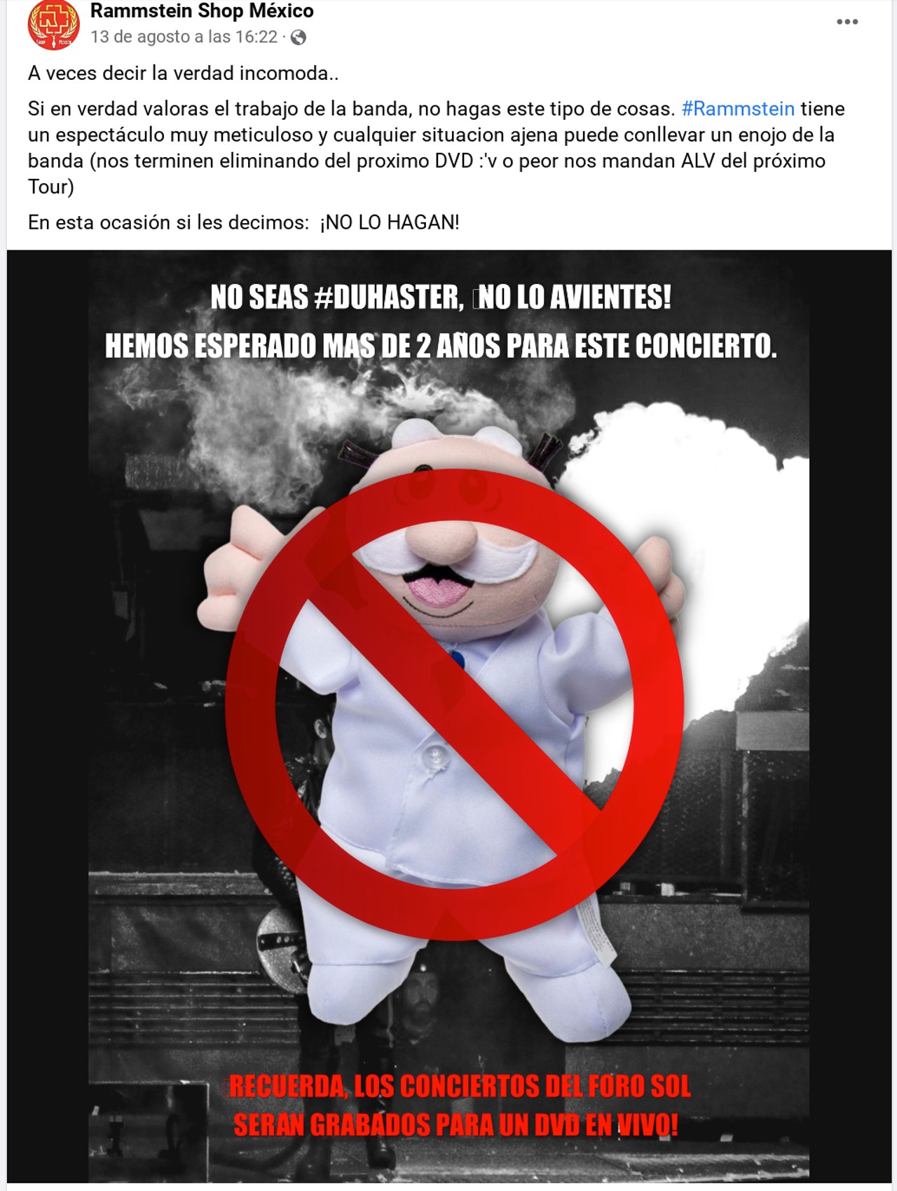 Rammstein peluches Simi México
