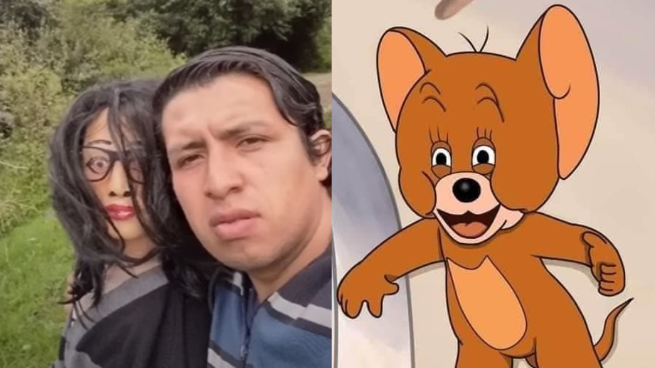 Sujeto enamorado de muñeca de trapo