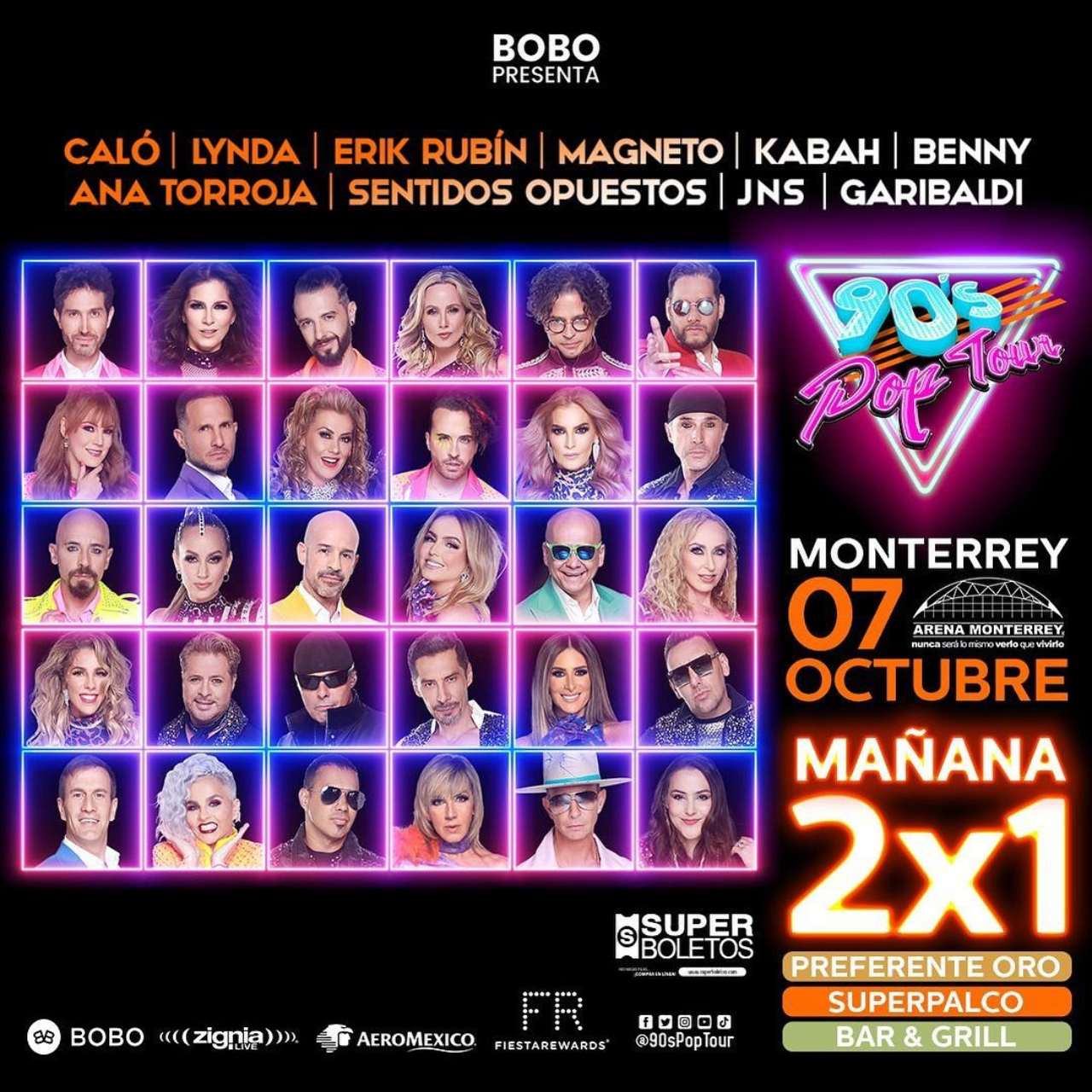 90s pop tour mas conciertos