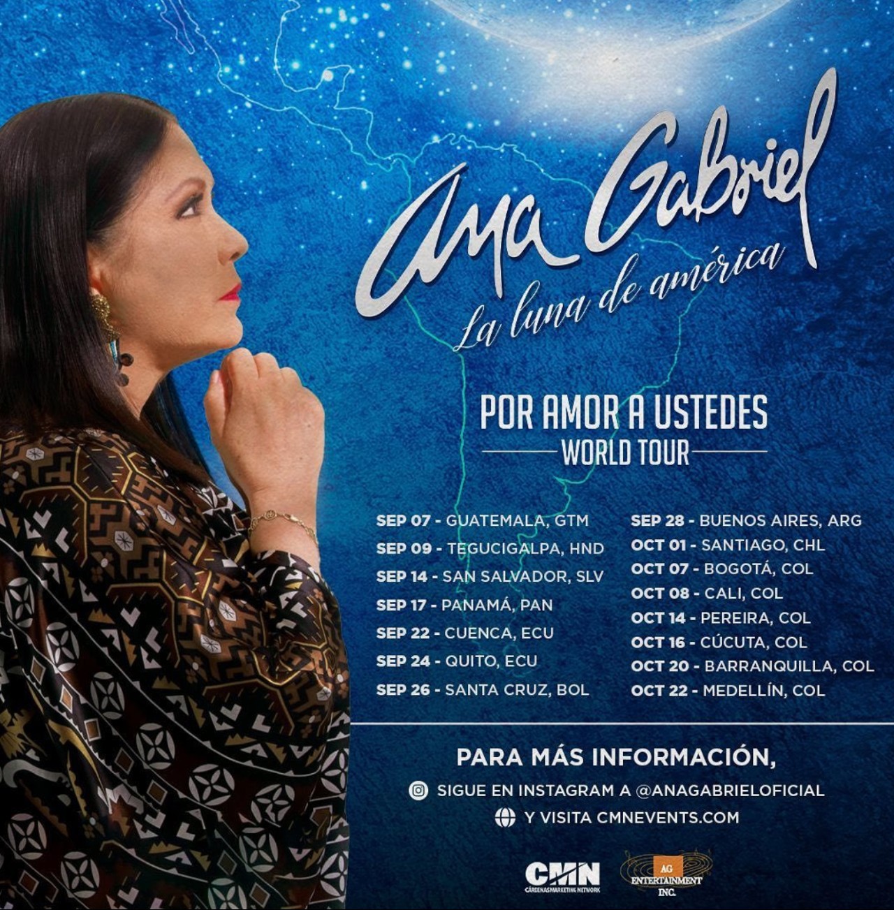 Ana Gabriel fans concierto regalos fotos