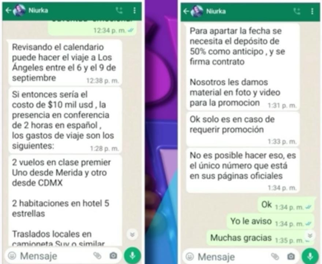 Niurka conversación