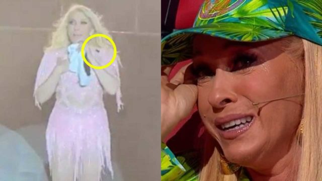 Cucaracha se le sube a Yuri en pleno concierto y se vuelve viral