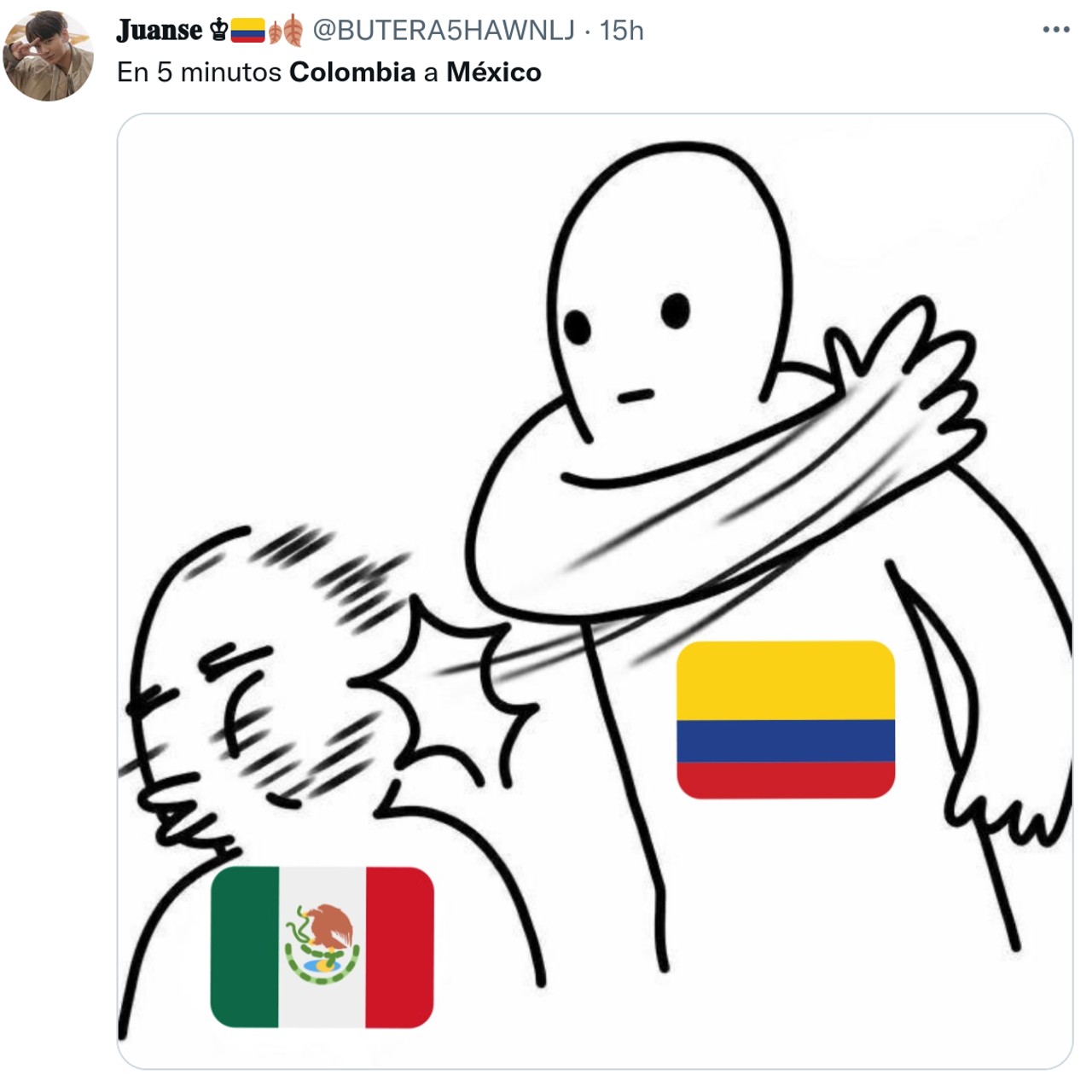 México Colombia memes juego futbol
