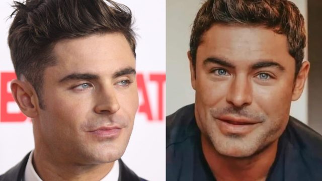 Zac Efron cara hinchada accidente