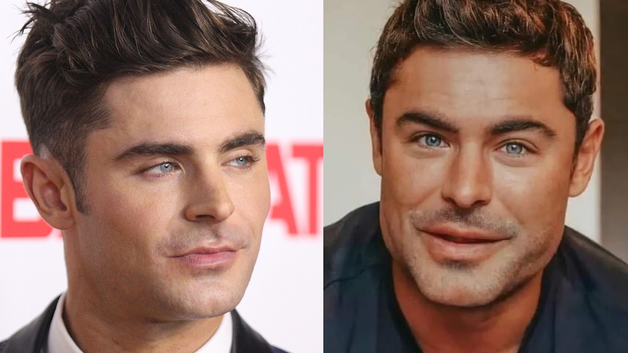 Zac Efron cara hinchada accidente