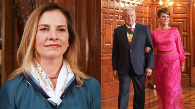 Beatriz GutiÃ©rrez MÃ¼ller vestido grito de independencia