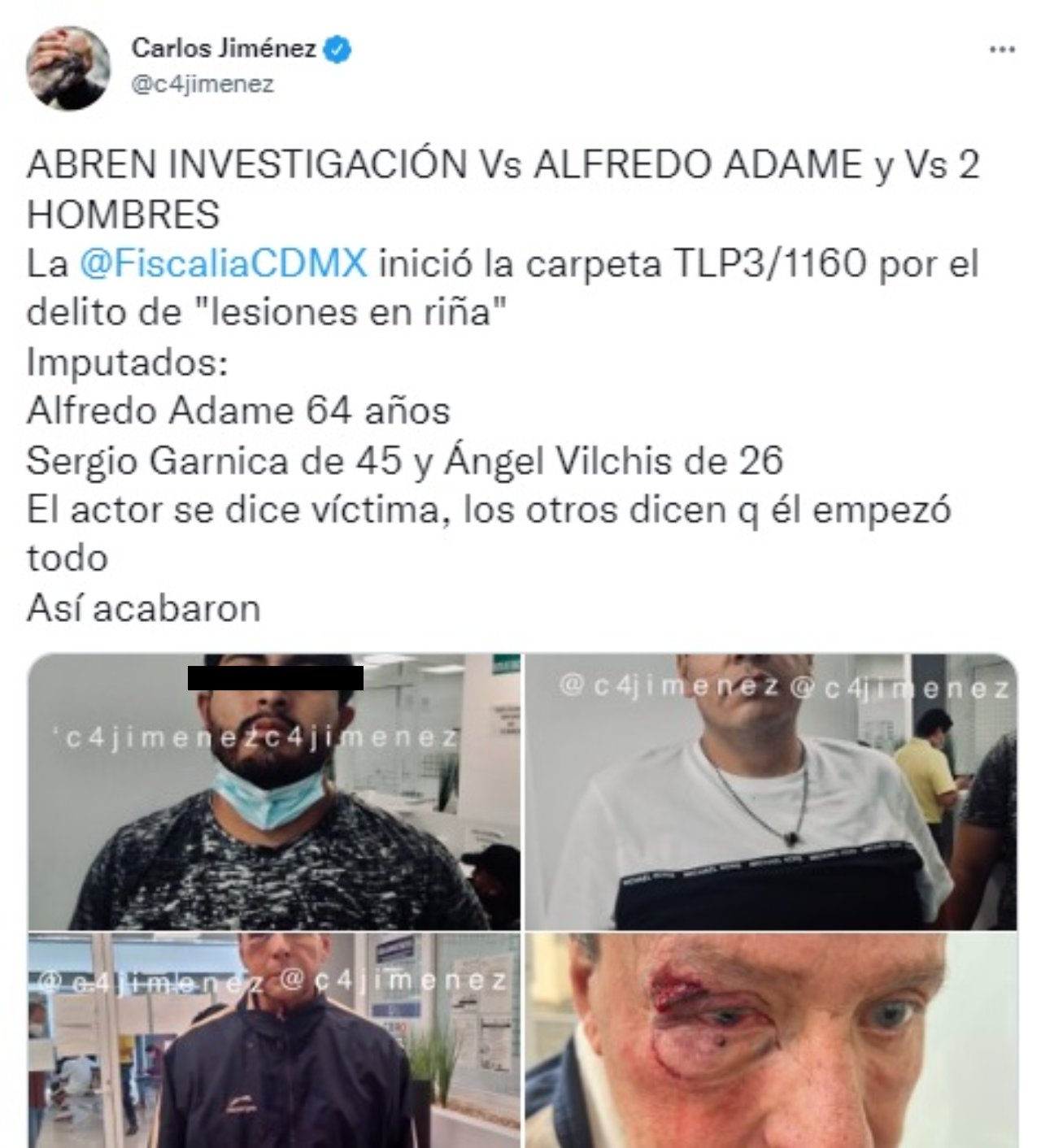 Alfredo Adame golpeado razon grabar delito