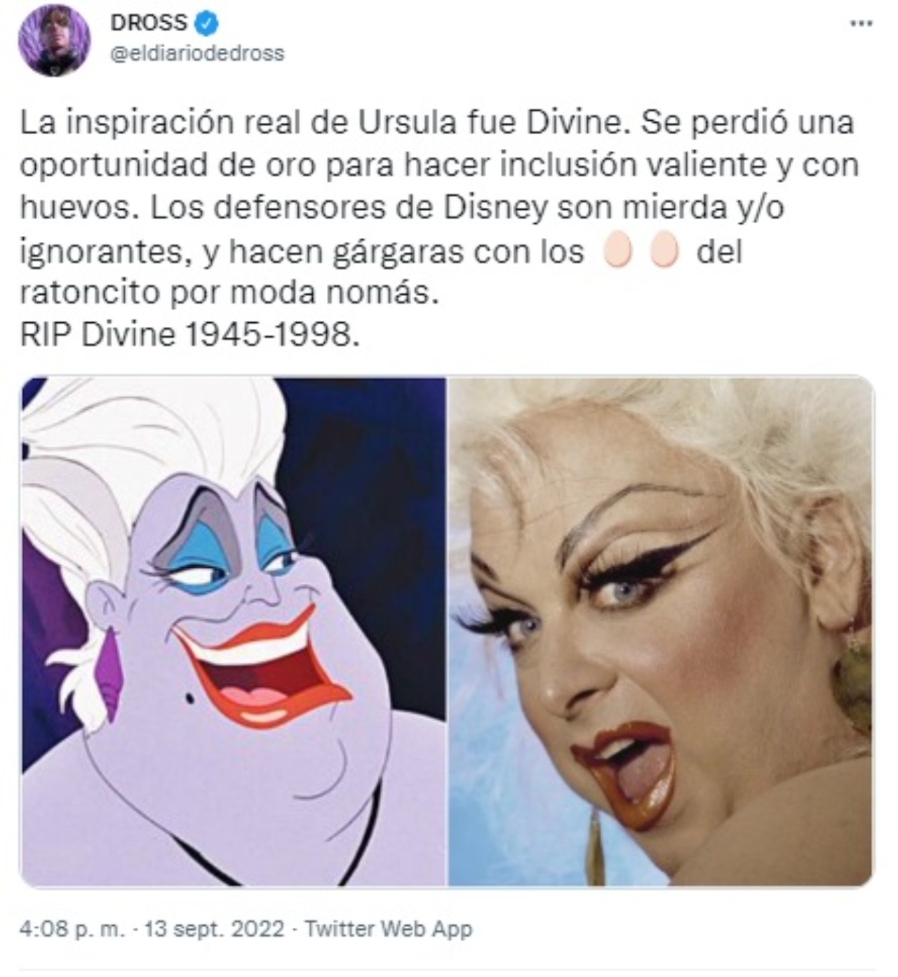 Dross criticando La Sirenita señor amargado