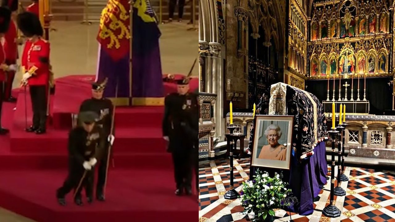 Guardia Real desmaya feretro reina isabel