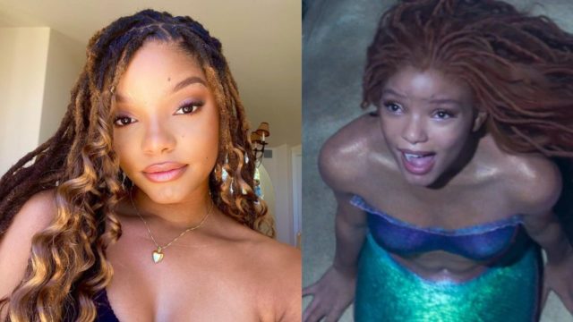 Halle Bailey La Sirenita nerviosa asustada