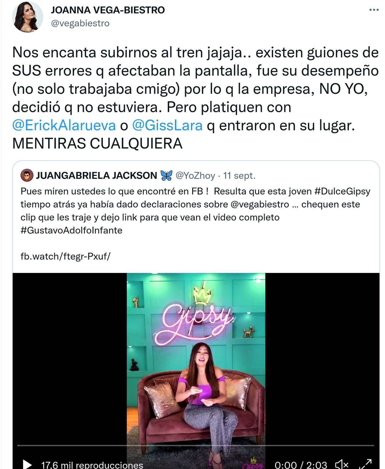 Exempleada Adolfo Infante Joanna