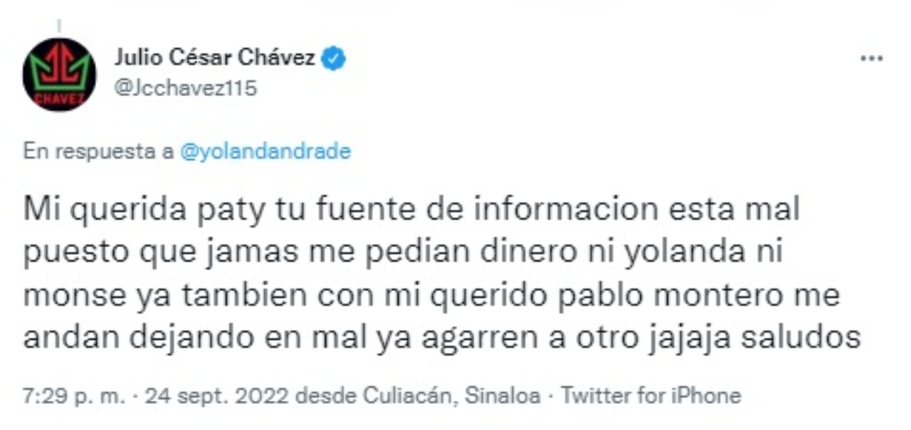 Julio Cesar Chavez Pati Chapoy pelea