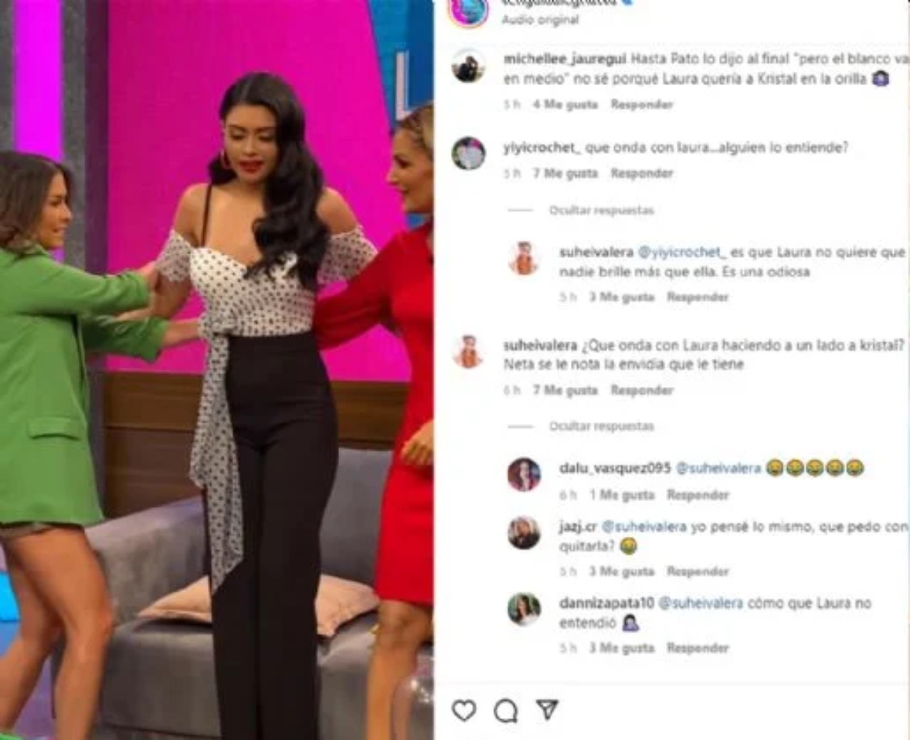 Laura G desplante Kristal Silva vivo