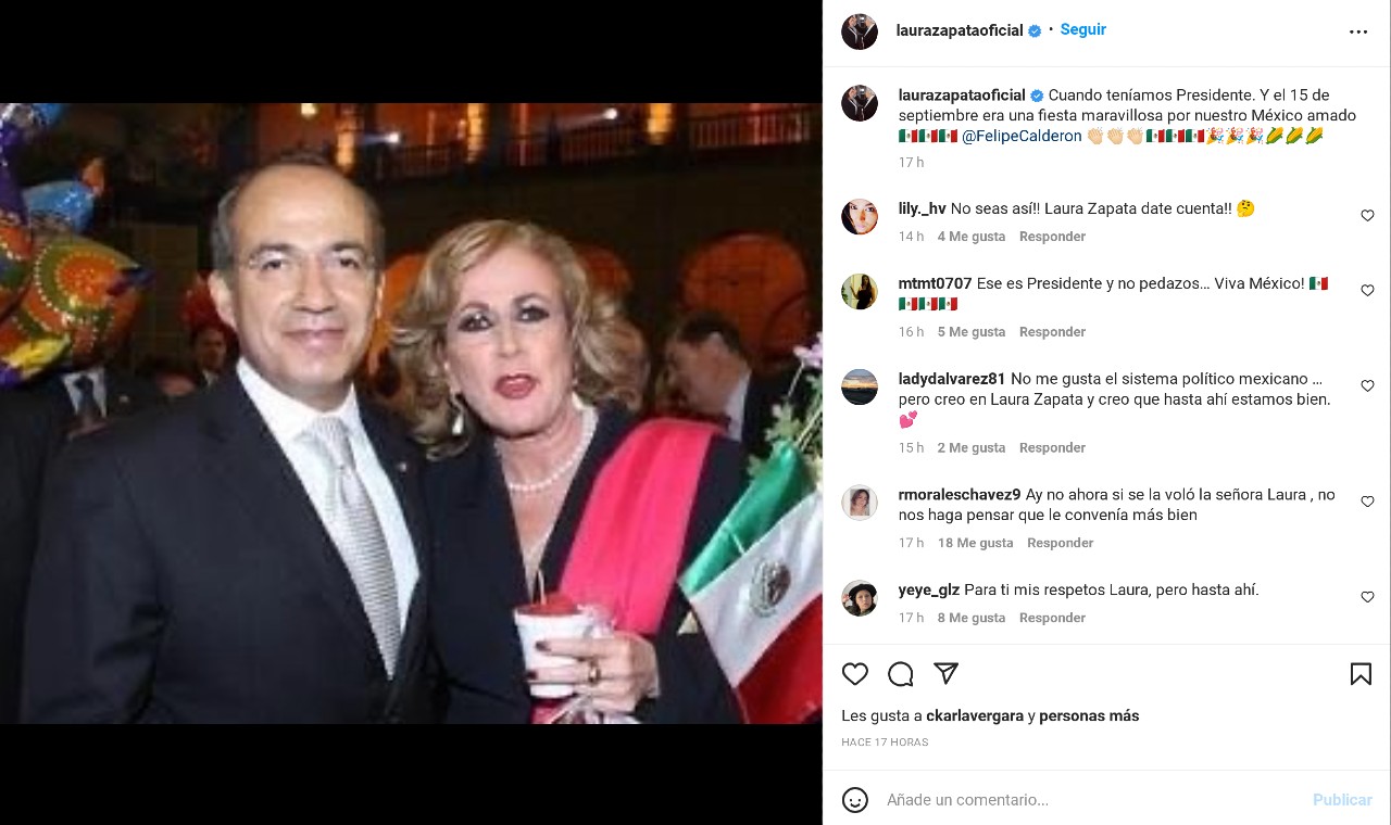 Laura Zapata Felipe Calderón presidente de mexico