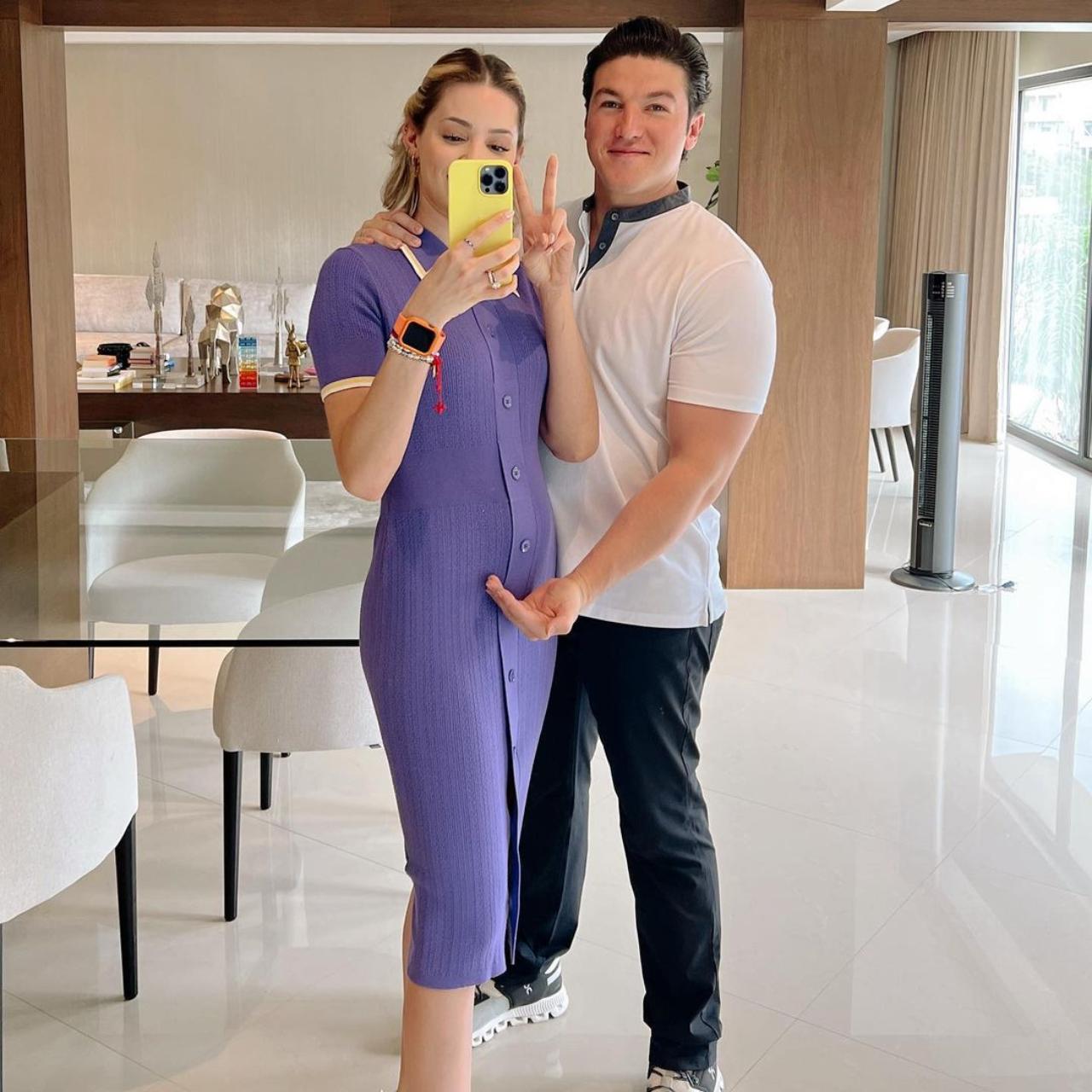 Mariana Rodriguez presume pancita embarazo Samuel