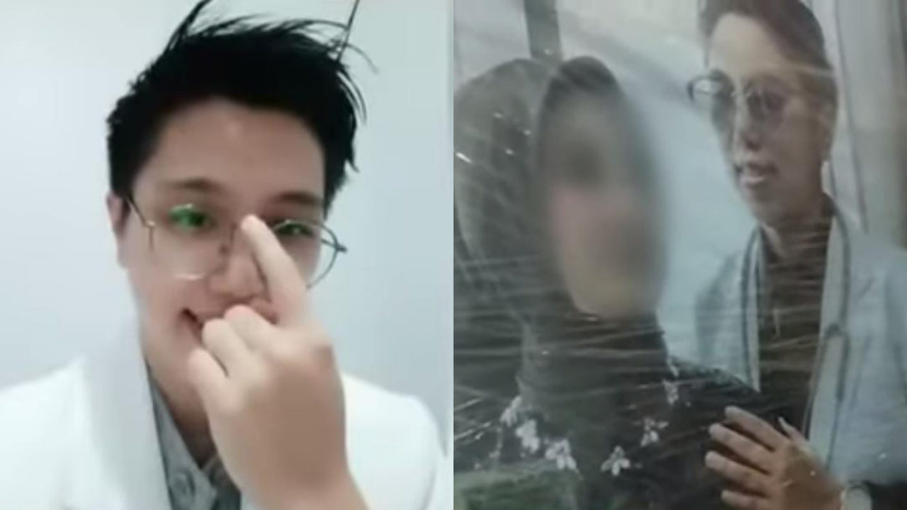 Mujer descubre a su esposo