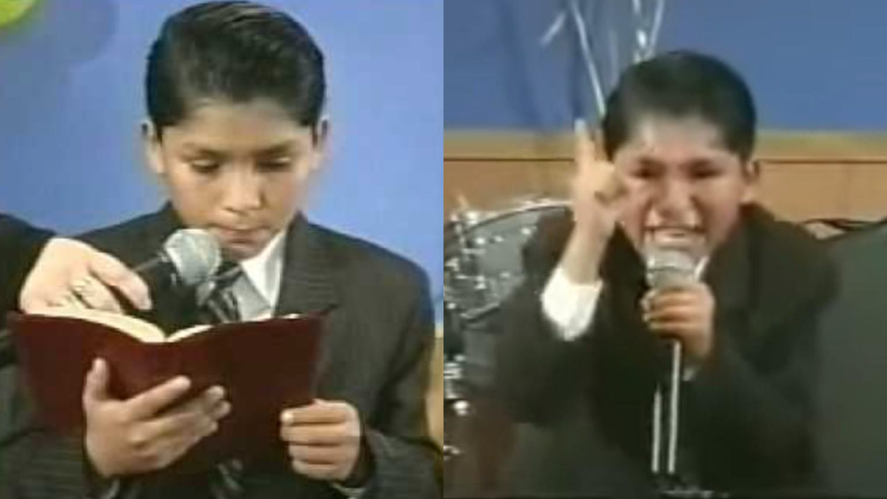 Niño que condenaba la homosexualidad