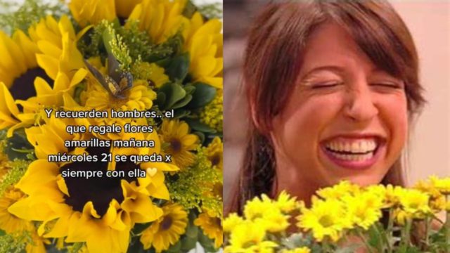 por quÃ© regalan flores amarillas 21 septiembre