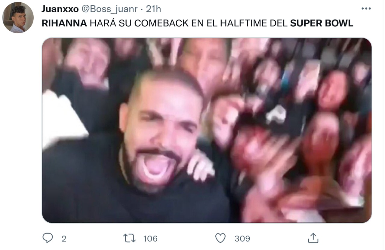 Rihanna Súper Bowl meme