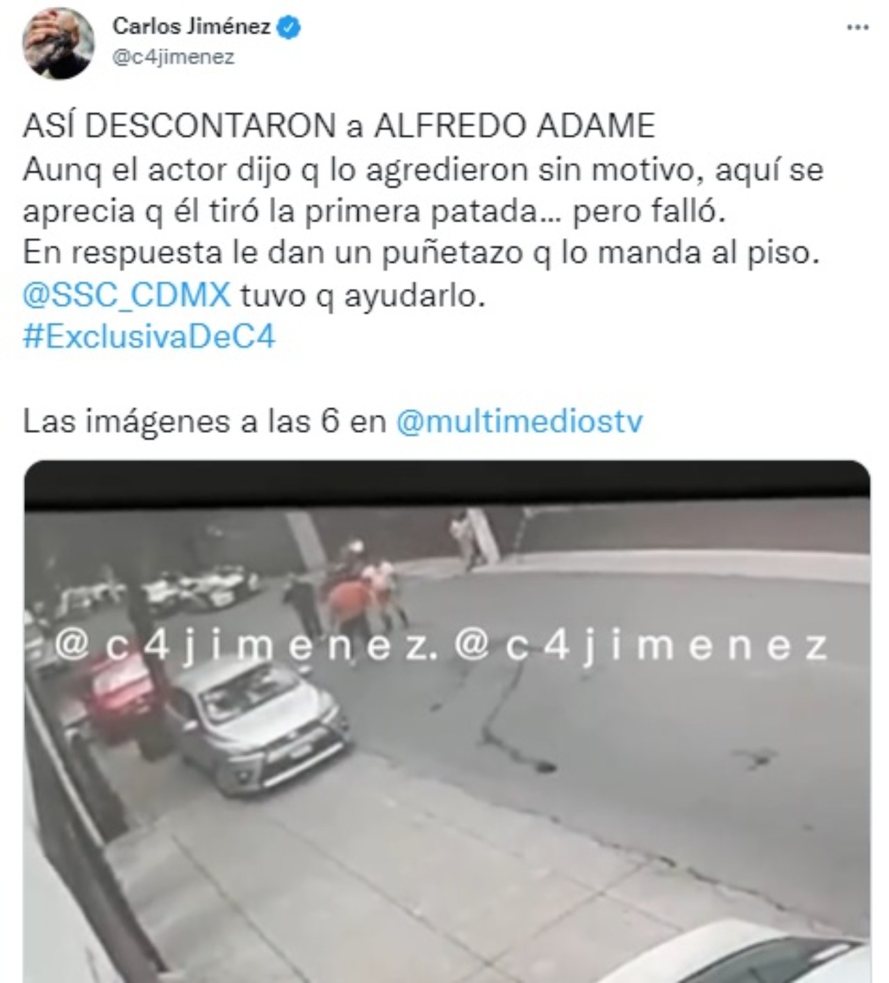 Video golpiza a Alfredo Adame