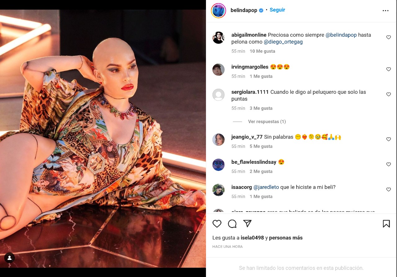 Belinda pelona instagram fotos