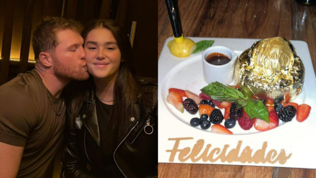 Canelo fiesta de su hija