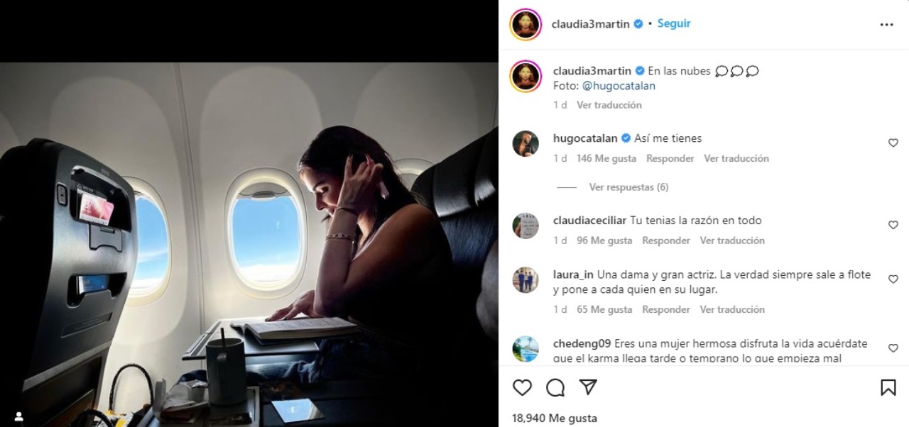 Claudia Martin anuncio importante foto novio