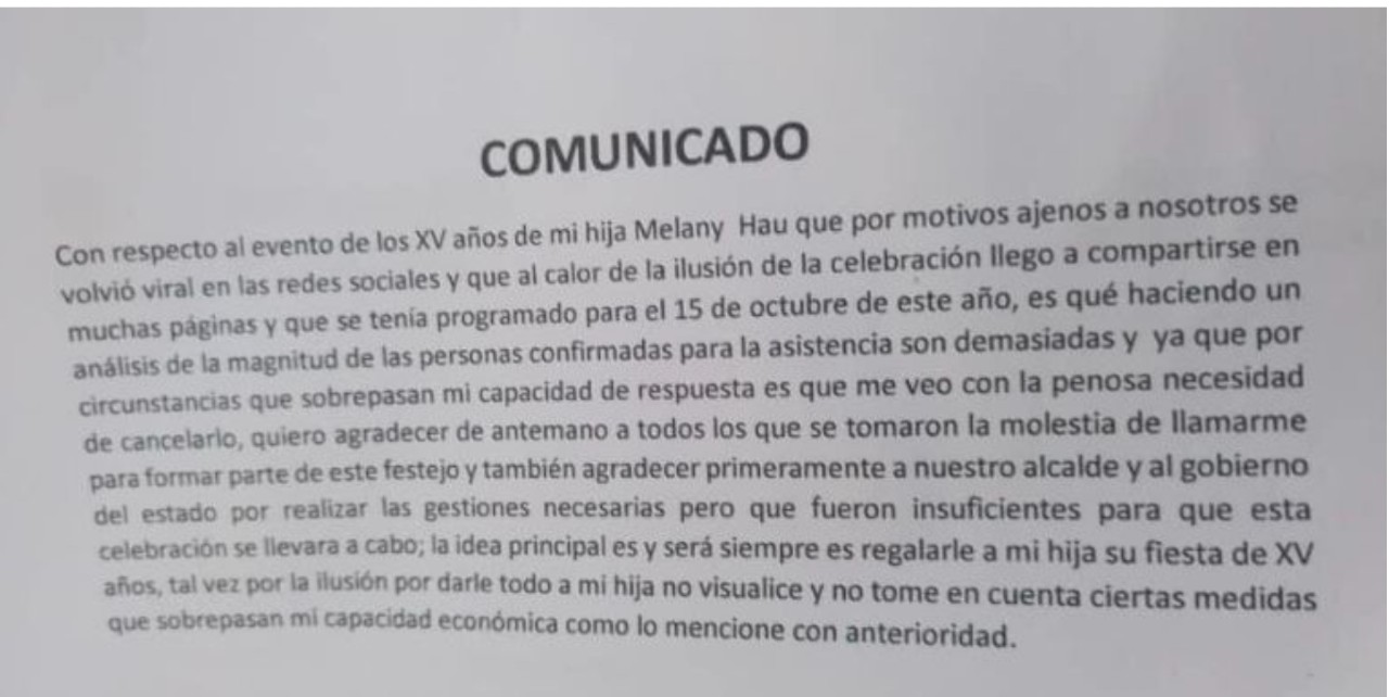 Rubí yucateca fiesta viral