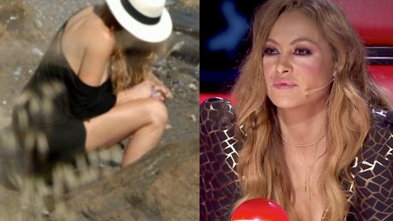 Paulina Rubio playa baño