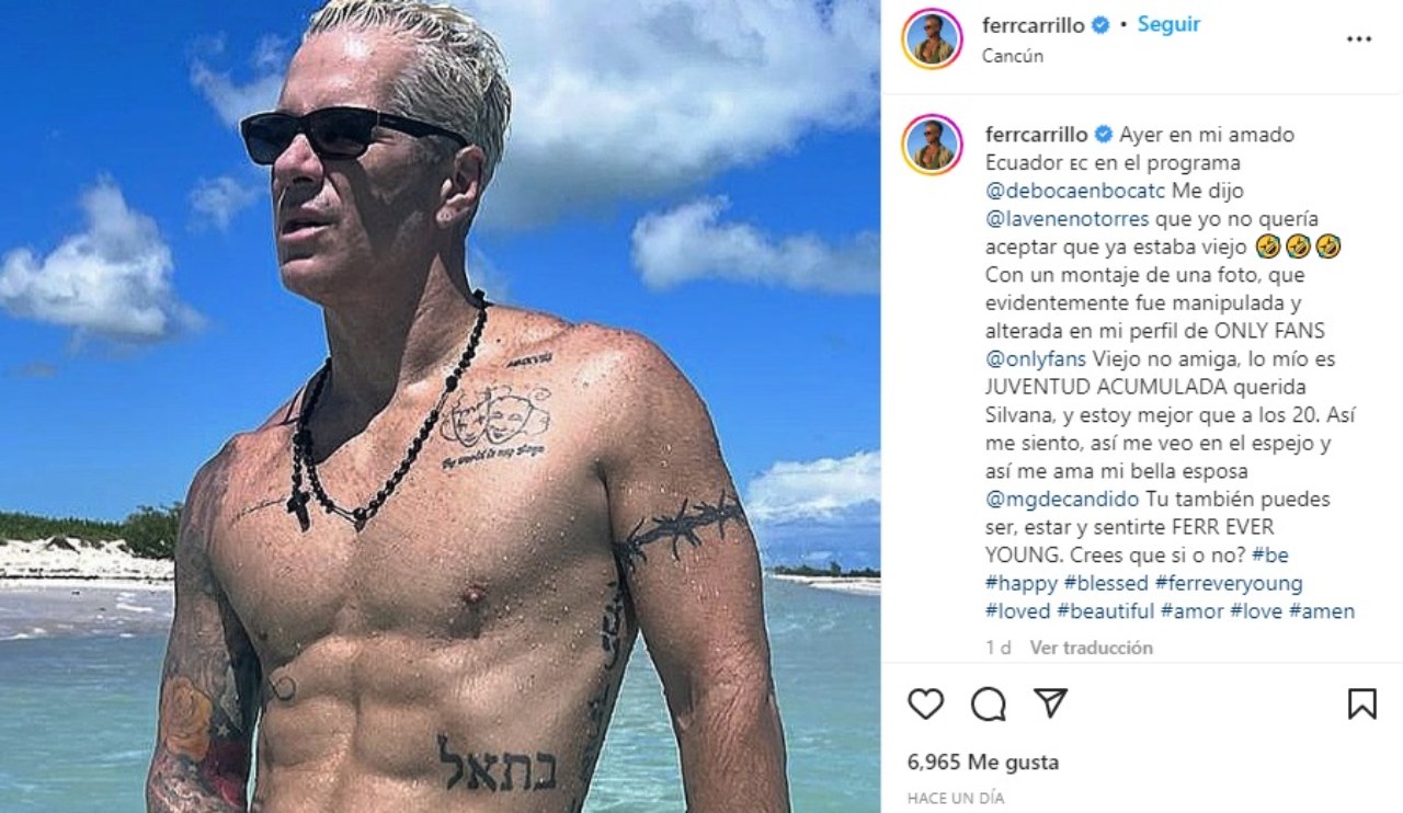 Fernando Carrillo dice tiene exceso juventud