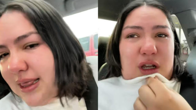 Joven llora estética