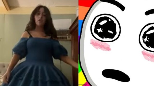 Joven teje vestido xv años fiesta