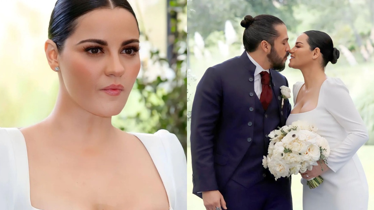 Maite Perroni deja solo esposo boda