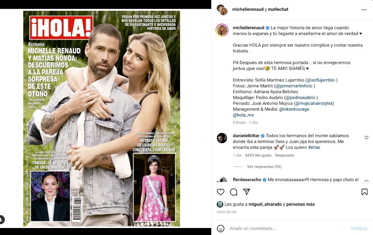 Critican a Michelle Renaud por enamorarse de sus coprotagonistas y ella responde