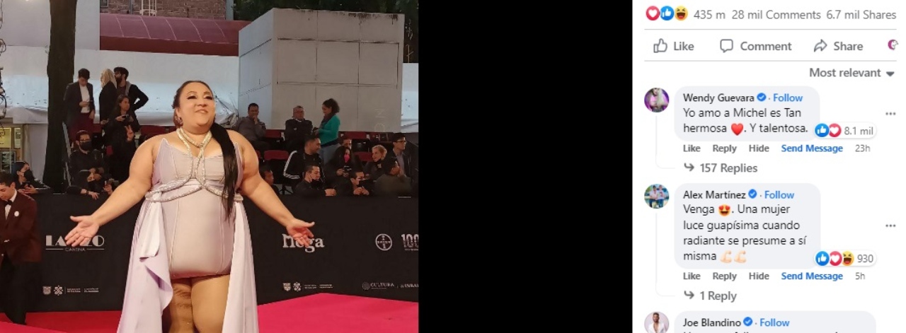 Michelle Rodriguez comentario Wendy Guevara look