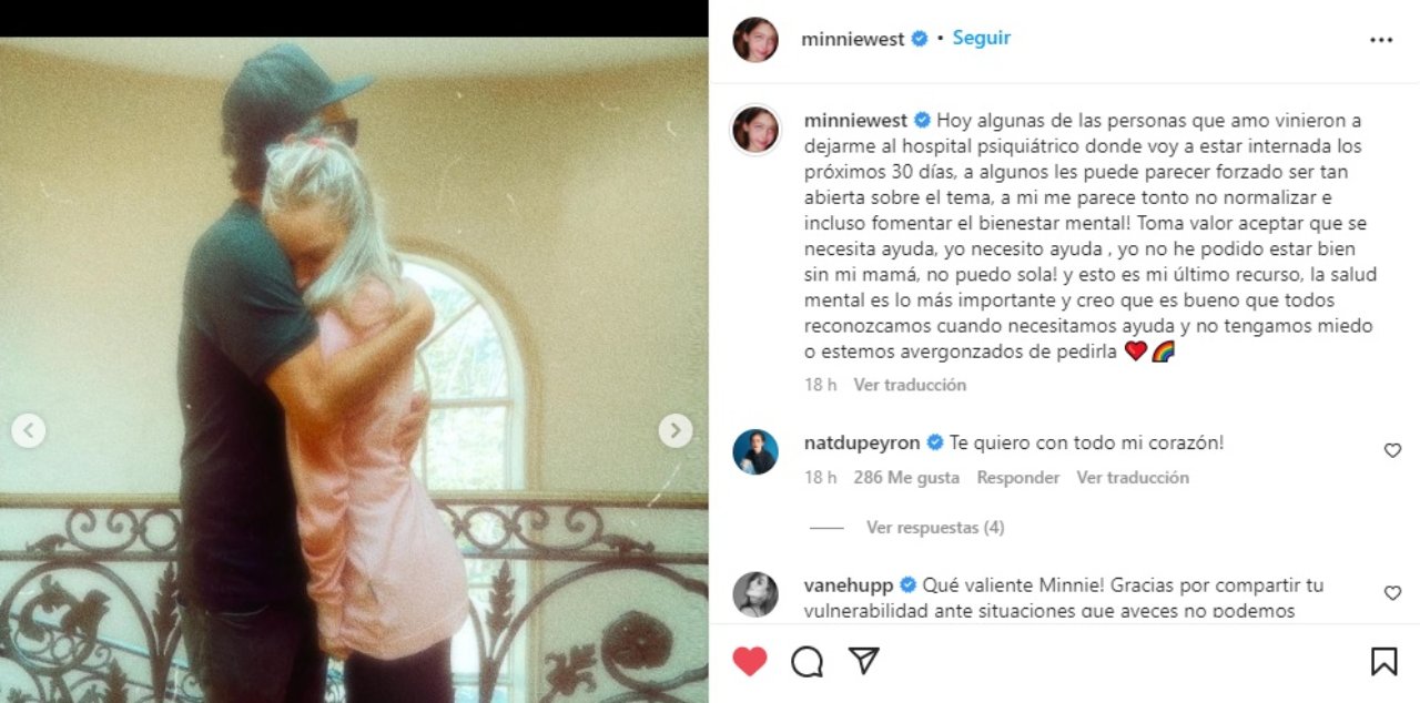 Minnie West internada psiquiatrico duelo mama