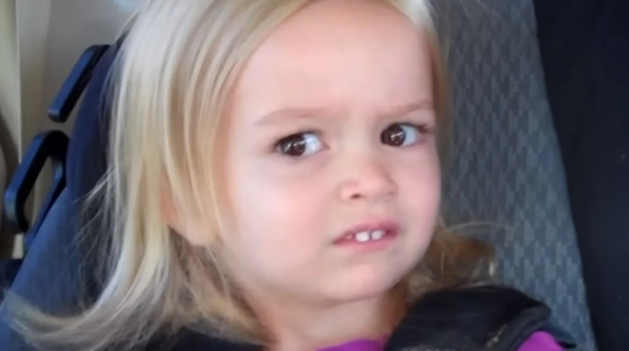 Niña del meme que hace caras