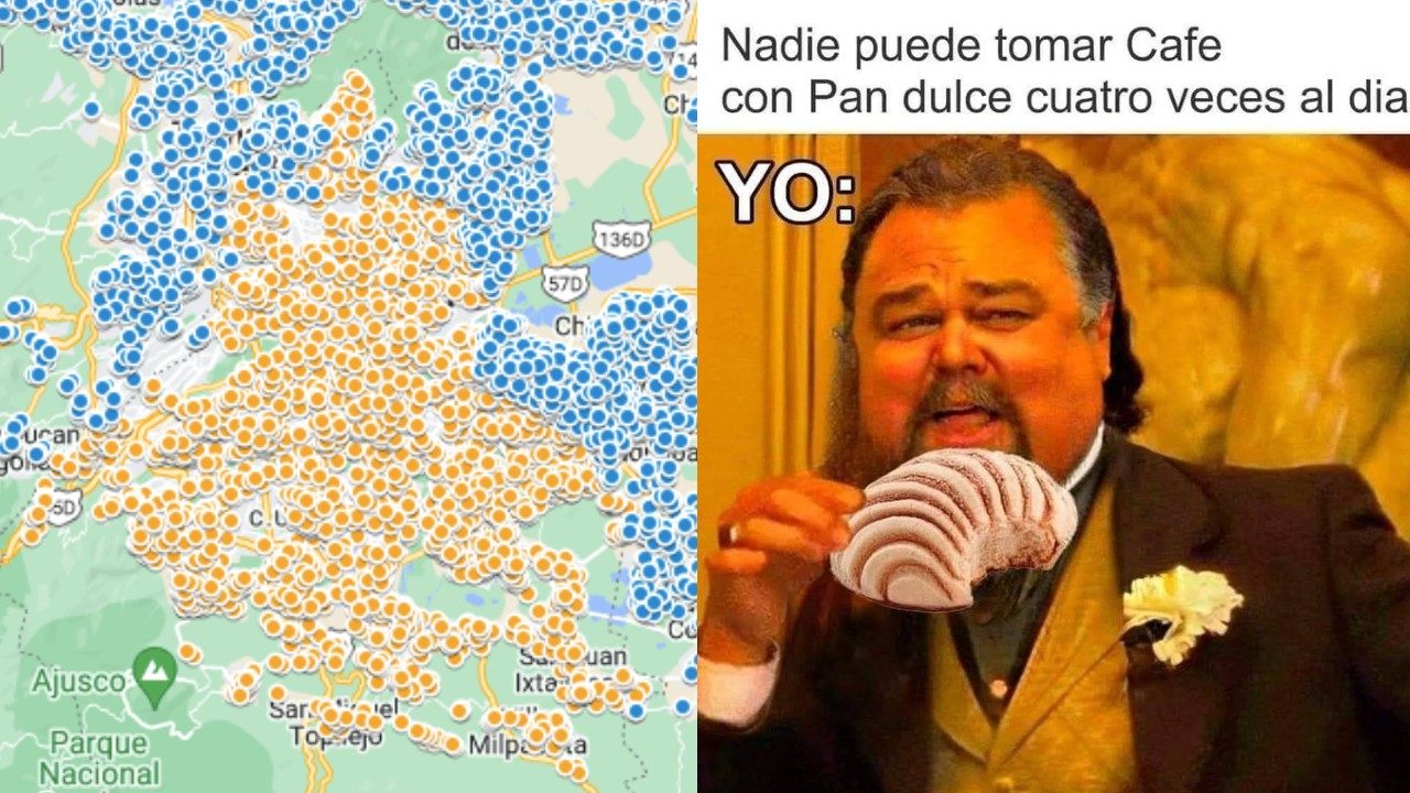 panaderías mapa CDMX