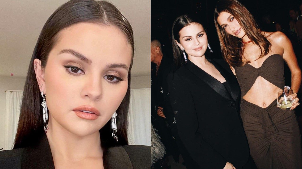Selena Gómez Hailey Bieber fotos cena gala academia